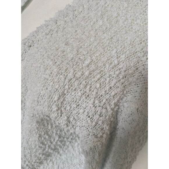 Listle Cardigan Womens Large Light Blue Long Line Sweater Pockets‎ Open Knit - Picture 4 of 9